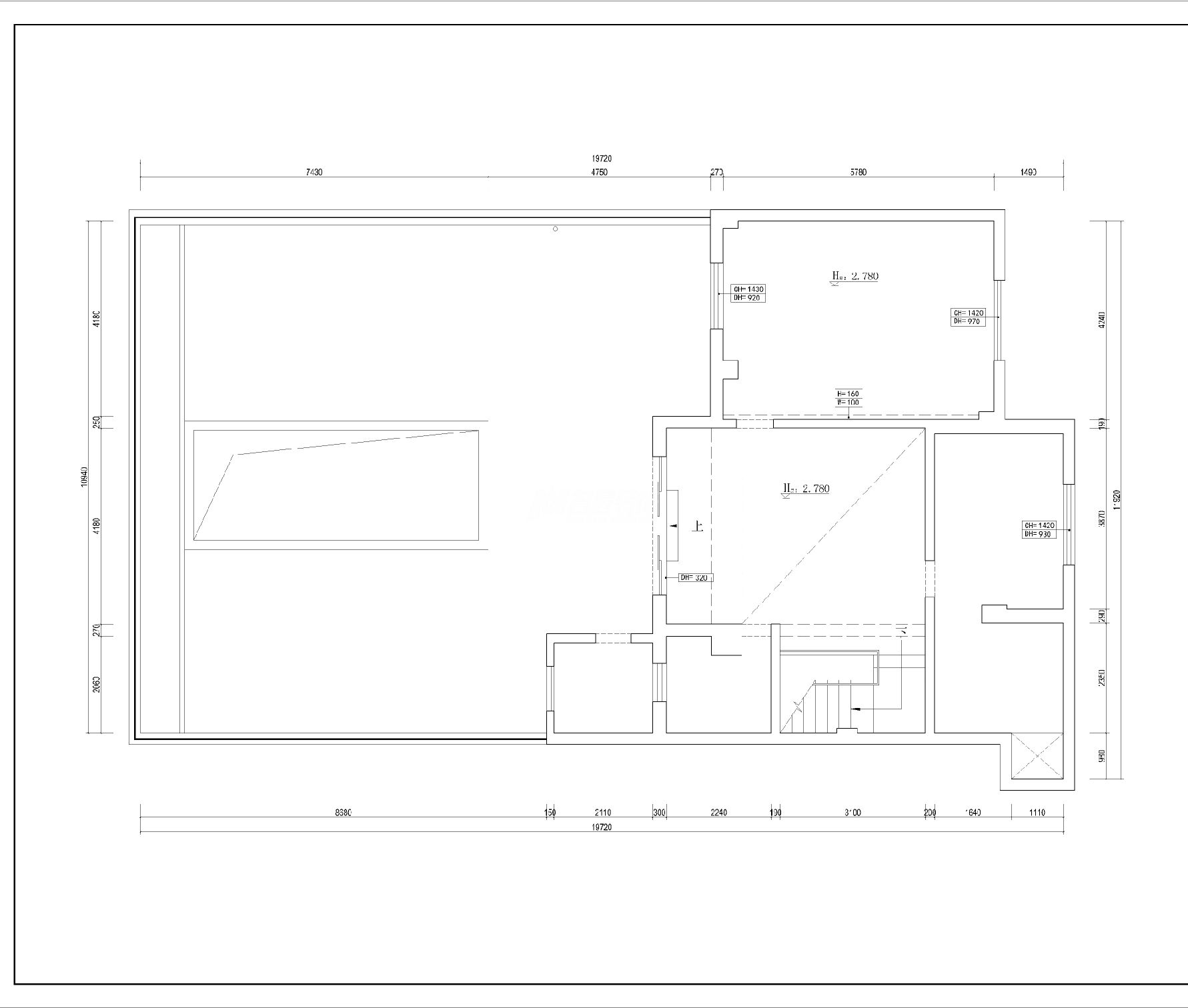 戴府二層原始結(jié)構(gòu)圖