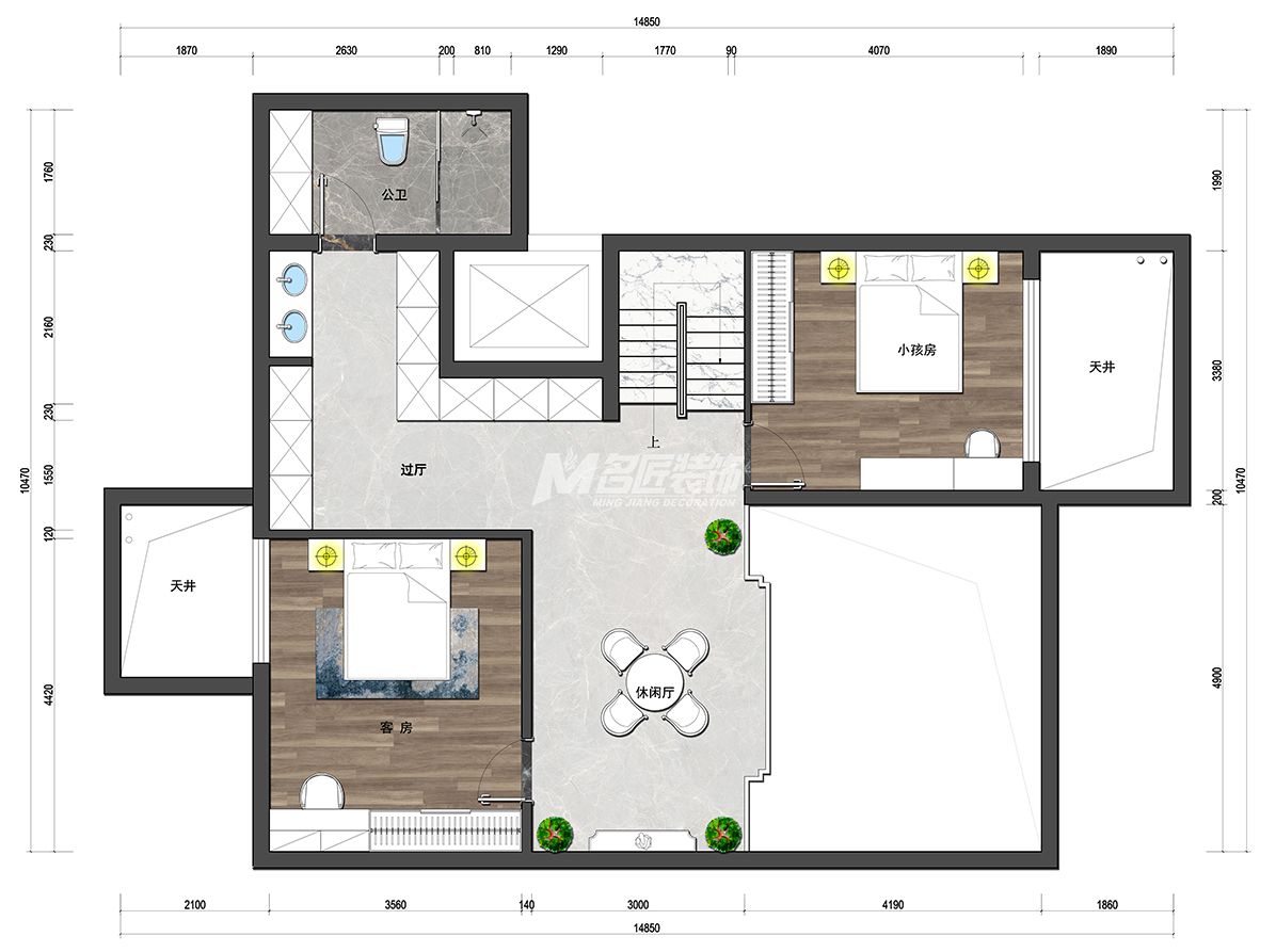 南寧恒大華府別墅負一層平面布置圖