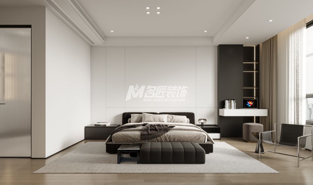 春江明月220㎡主臥現(xiàn)代簡約裝修風(fēng)格效果圖